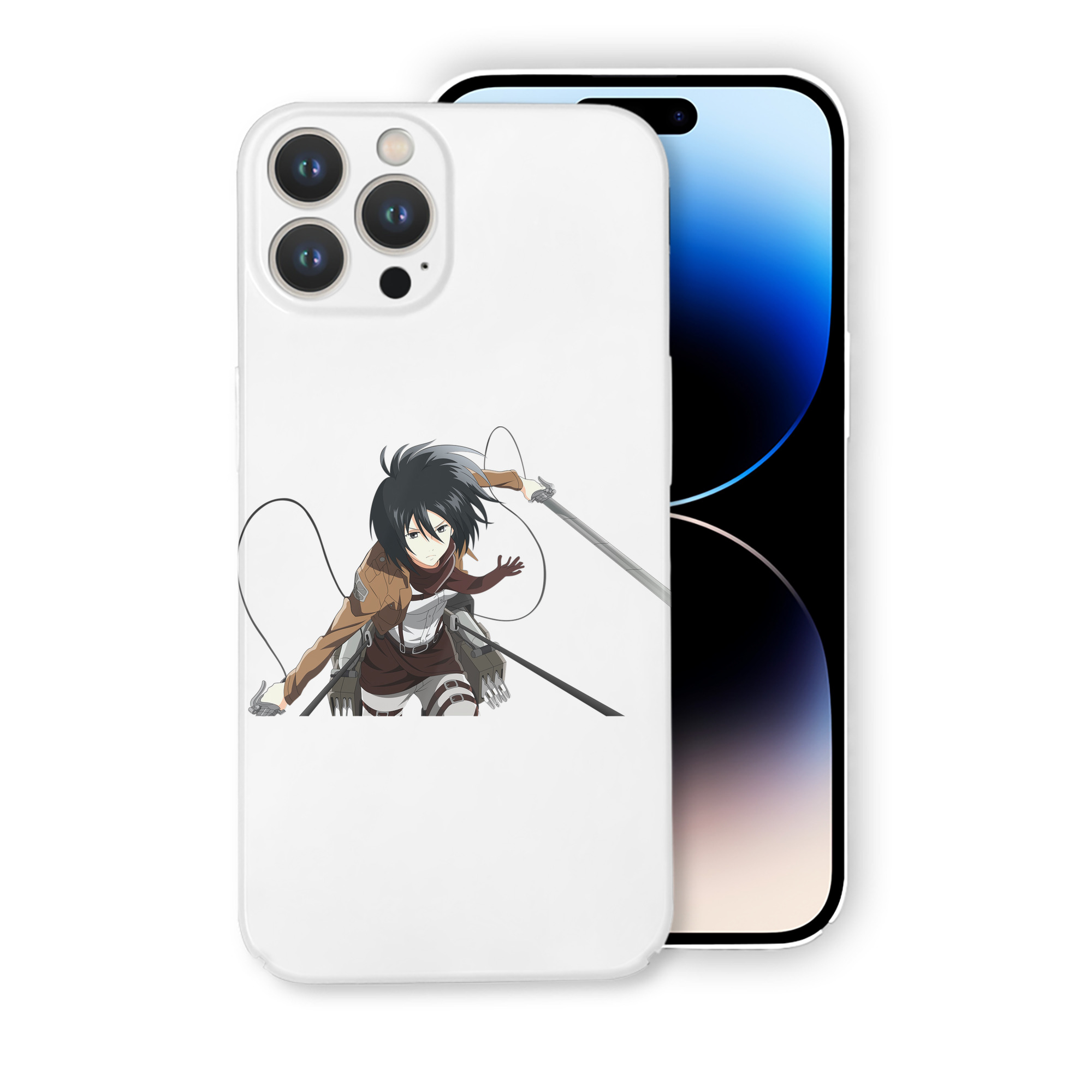 （画像用） 進撃の巨人 ミカサ·アッカーマン Attack on Titan Mikasa Ackerman 【iPhone 14シリーズ対応】ハードケース